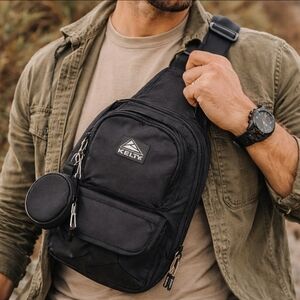 Kelty Sling Bag Black Crossbody Backpack NWT Outdoor EDC Tactical Travel Daypack